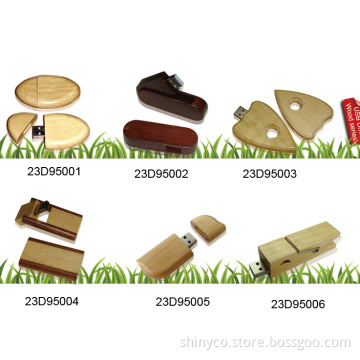 USB Flash Drive W/Wooden Cover (23D95001)